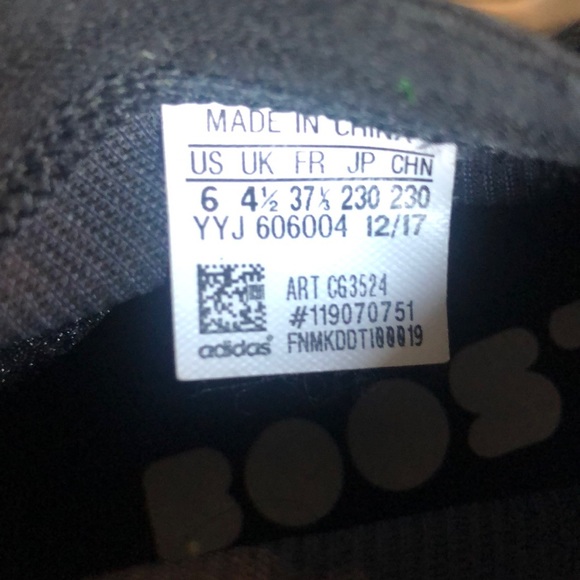 Adidas Pure Boost X black slip-on sneaker, size US6 - Picture 4 of 5